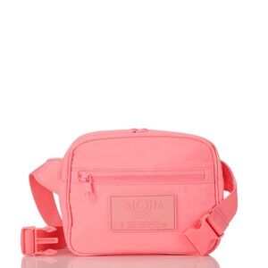 NWT ALOHA COLLECTION Tropical Pink Orange Crossbody Bag KEEP IT LIGHT HIP PACK